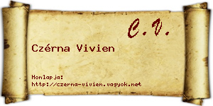 Czérna Vivien névjegykártya